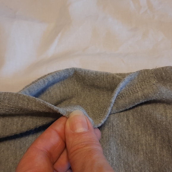 cable and gauge hooded sweater with pockets, size M, gray - Picture 4 of 4